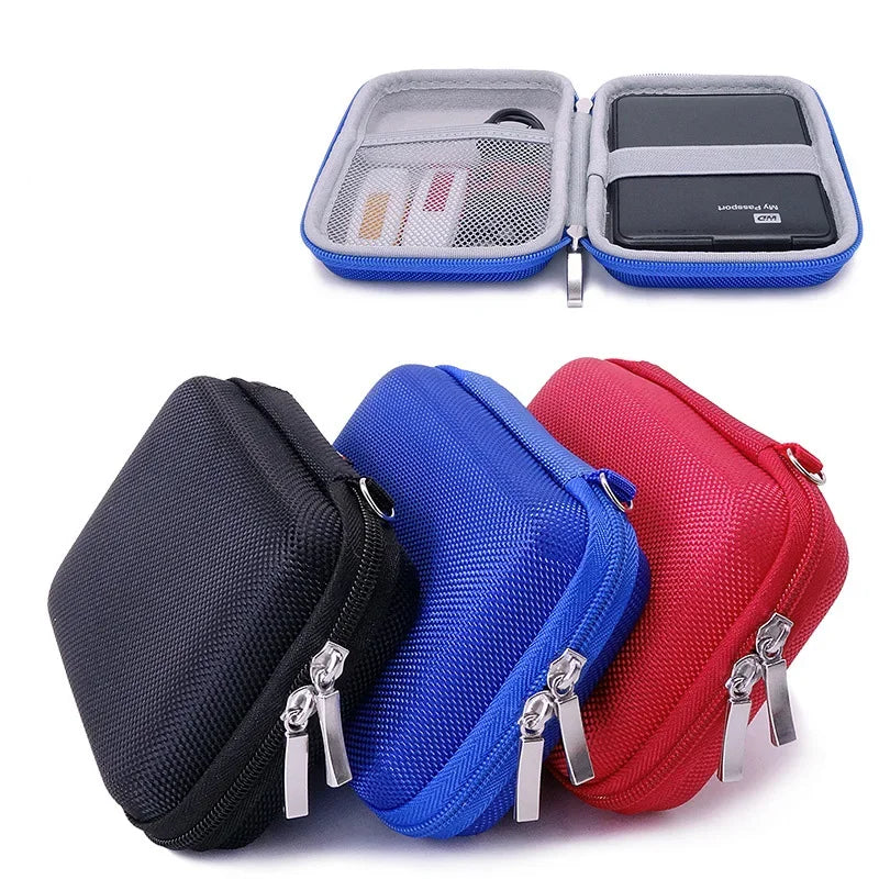 EVA Mobile Hard Disk Storage Bags Portable Data Cable Organizer Box Multi-function U Disk U Shield Pouch Travel Tech Organizers